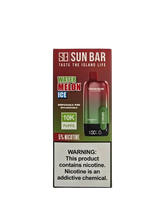 Load image into Gallery viewer, Sun Bar 10K Puff 5% Disposable
